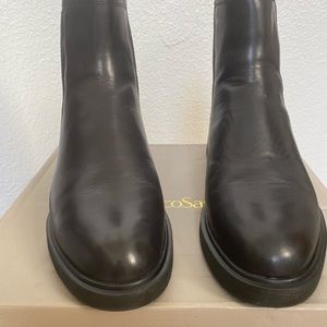 Franco Sarto Brood Leather Bootie in
Black.